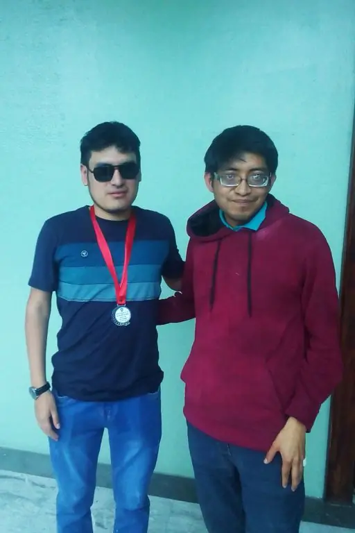 Roman Bedolla con Kevin Cori Quispe